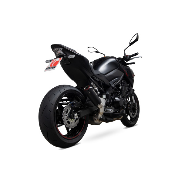 Scorpion Exhaust Kawasaki Z900 2020 - 2023 Red Power Slip-on Black Ceramic Coated Sleeve. Does not fit US model.